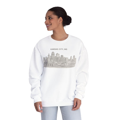 'Kansas City, MO' Vintage Cityscape Crewneck
