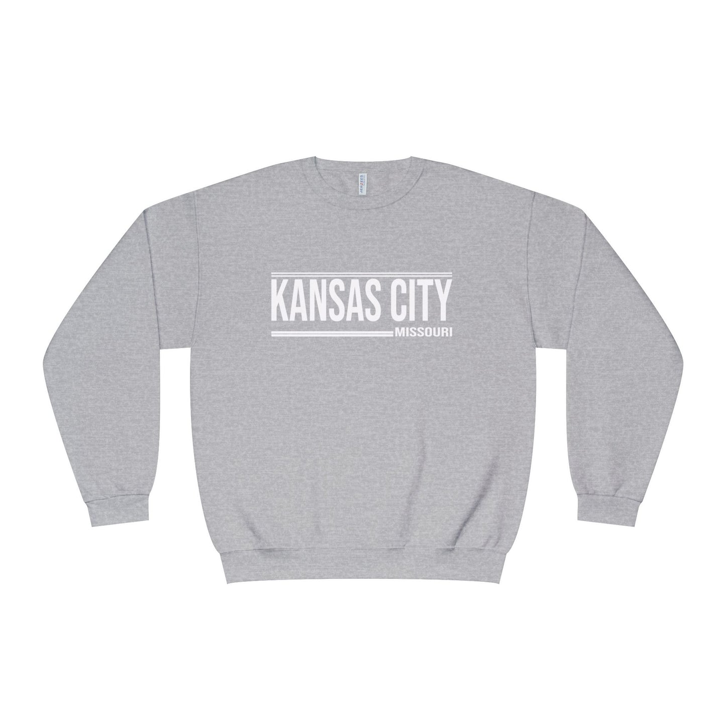Kansas City Crewneck Sweatshirt - Minimal Text Design