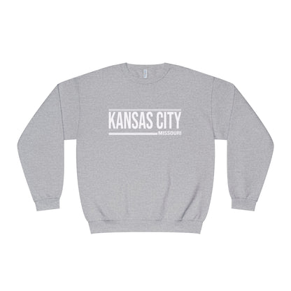 Kansas City Crewneck Sweatshirt - Minimal Text Design