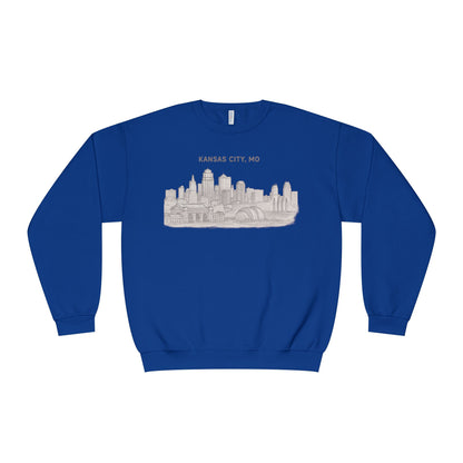 'Kansas City, MO' Vintage Cityscape Crewneck