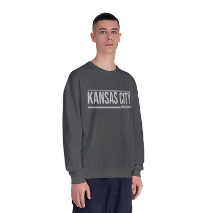 Kansas City Crewneck Sweatshirt - Minimal Text Design