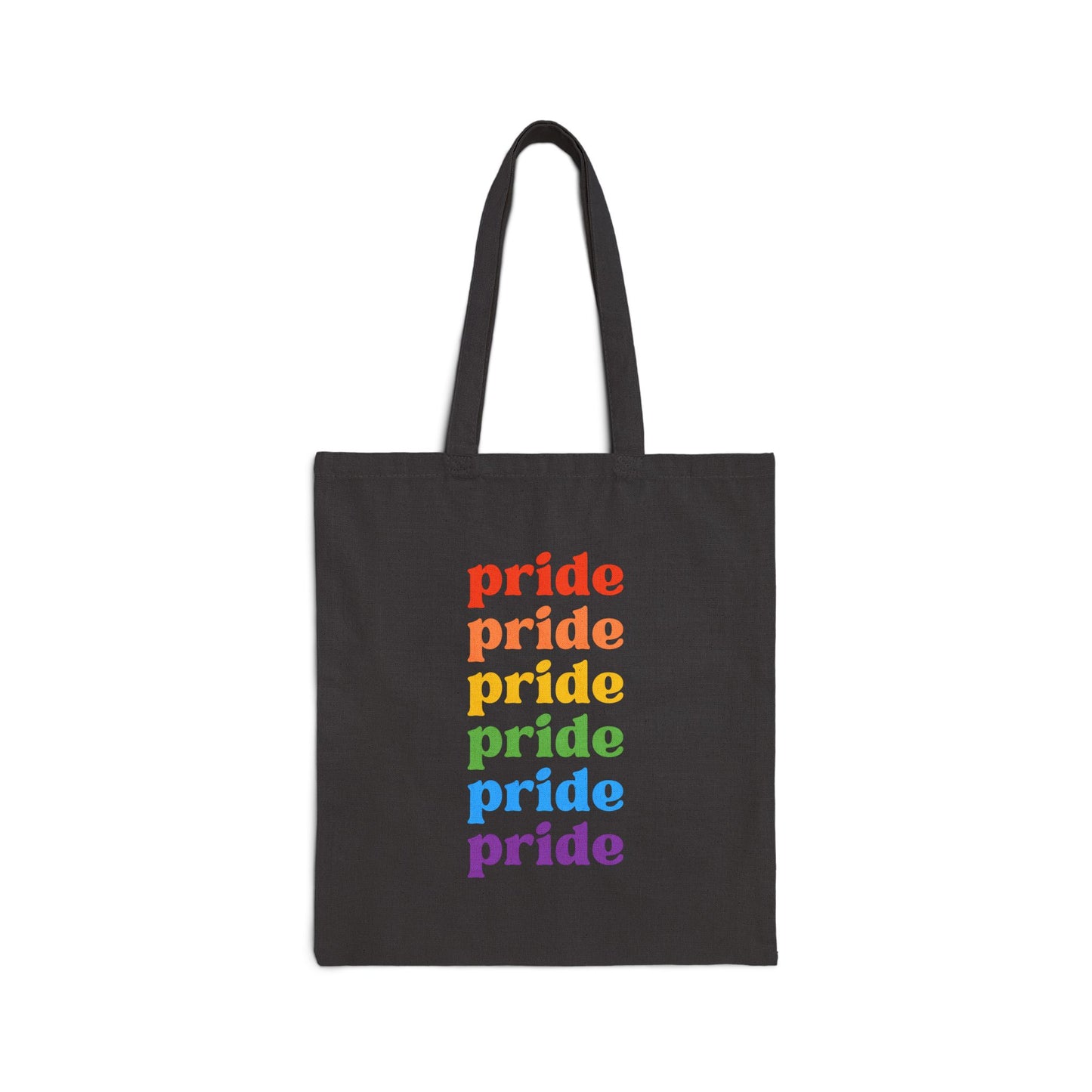 Pride Celebration Cotton Canvas Tote Bag - Eco-Friendly Reusable Shopping Bag
