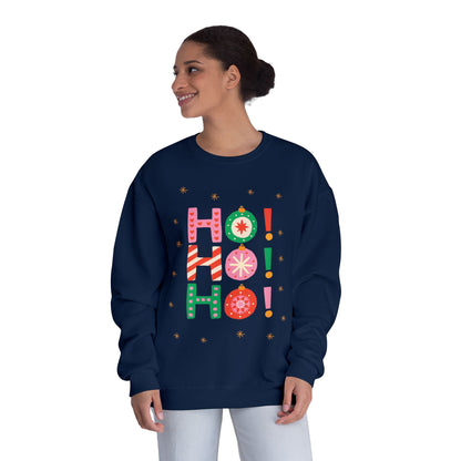 Holiday Crewneck Sweatshirt — "HO! HO! HO!"